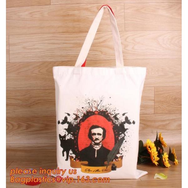 Custom silk screen printed Cotton material handle style blank natural cotton canvas bag without logo bagplastics bagease