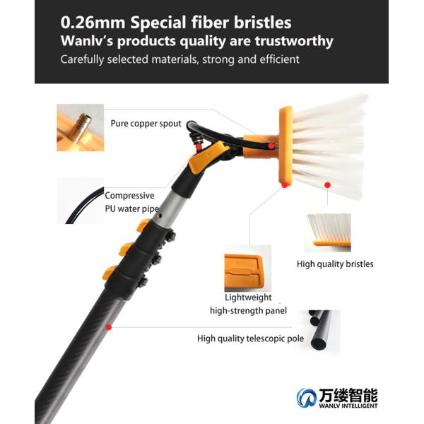 Solar Panel Cleaning Tools with Mini Lithium Battery Water Pump and Aluminum Alloy Telescopic Pole