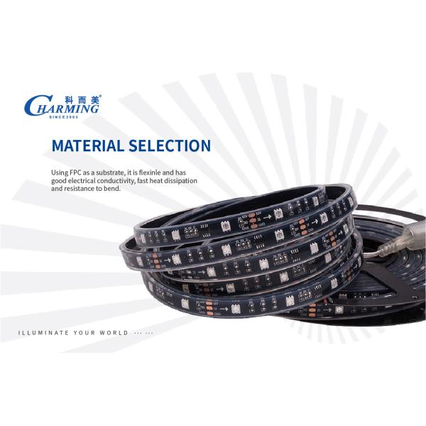 Multiscene flexible LED RGB Rope Light Strip length 500cm SPI Control