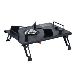 Cheap Portable Charcoal BBQ Grill 2 Side Shelves and Customized Outdoor BBQ Equipment OEM ODM for sale