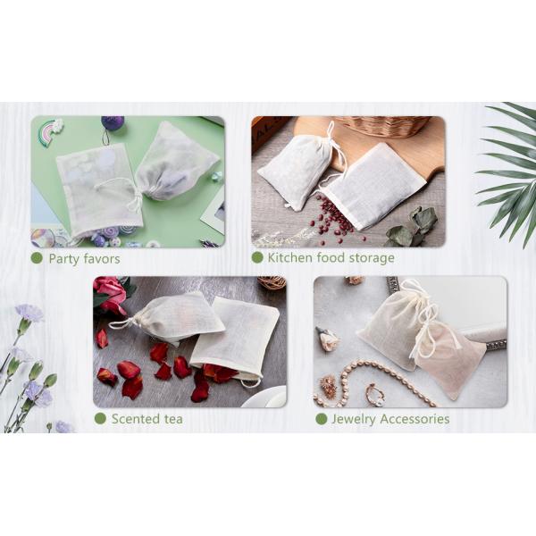 Cotton Reusable Grocery Bags, Produce Bags, Jewelry Pouch, Muslin Brewing bags, Linen Sachet bags, Spice bags, Christmas