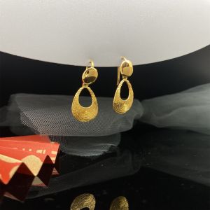 Buy cheap Sleek 18K Gold Plumeria Stud Earrings from wholesalers