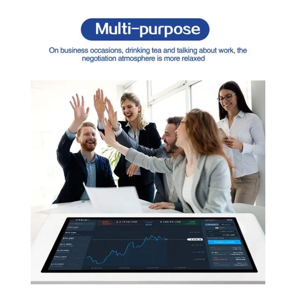 43" Iron Interactive Touch Screen Table 1920x1080 Smart Screen Coffee Table