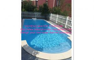 China Swimming Pool Control System Above Ground Automatic Swimming Pool Cover Blue on sale