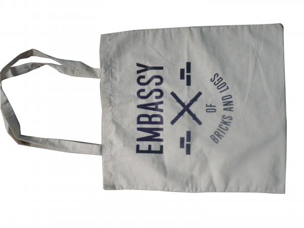 Quality Eco-friendly Embassy Natrual Printed Plain Cotton Bags, Recycled Cloth Shopping Bag wholesale