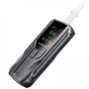 Cheap Fuel Cell Sensor Breath Analyser Machine Black Breath Test Machine For Alcohol for sale