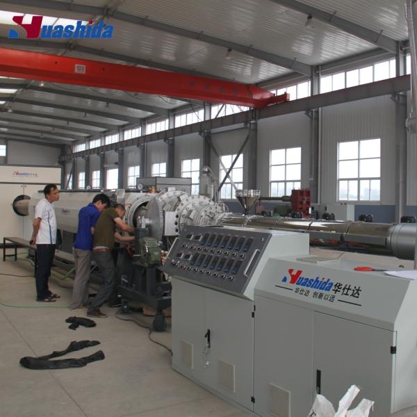 Plastic Solid Pipe Extrusion Line / PE PP Pipe Production Line