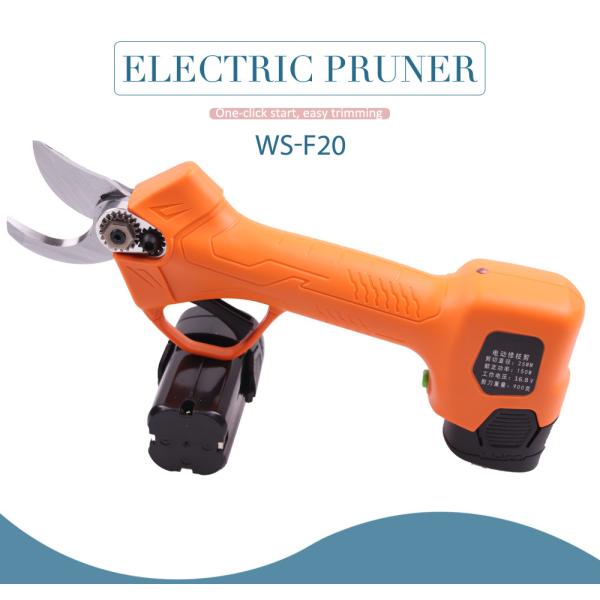 Swansoft 16.8V 2.5CM Battery Cordless Orchard Vineyard Pruner Trimming Scissors Garden Electric Pruning Shears