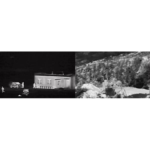 Outdoor PTZ Surveillance Thermal Security Camera For Long Range Seaport Security