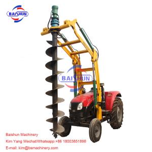 China Lifting Tractor Operated Post Hole Digger / Highway John Deere Auger Post Hole Digger on sale