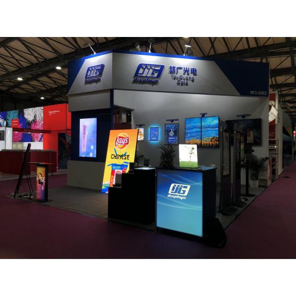 Indoor Slim LED Light Box A4 / A3 / A2 Iron Table Top Stand Menu Cover Crystal