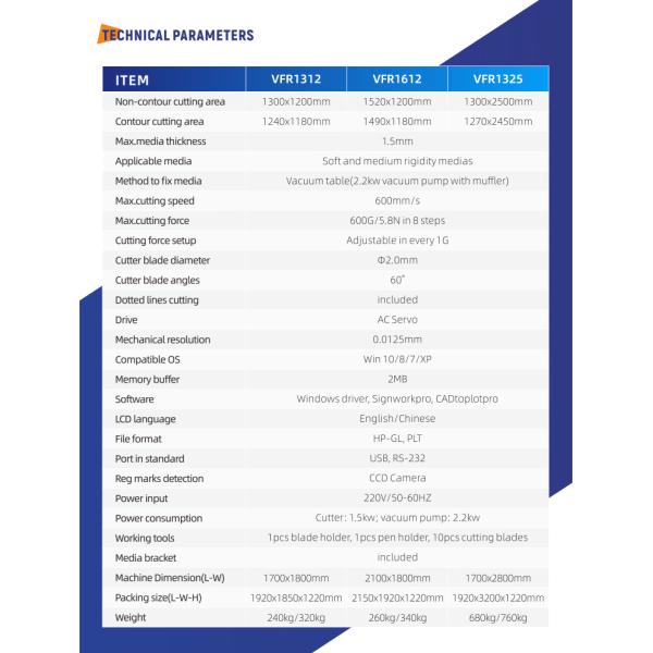 220V Voltage Digital Die Cutting Machine for Roll Materials PPF Window Tint Flatbed Cutter VFR1612