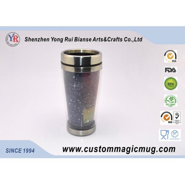 Black Ceramic Custom Magic Mug , 11oz Starbucks Ceramic Coffee Mug