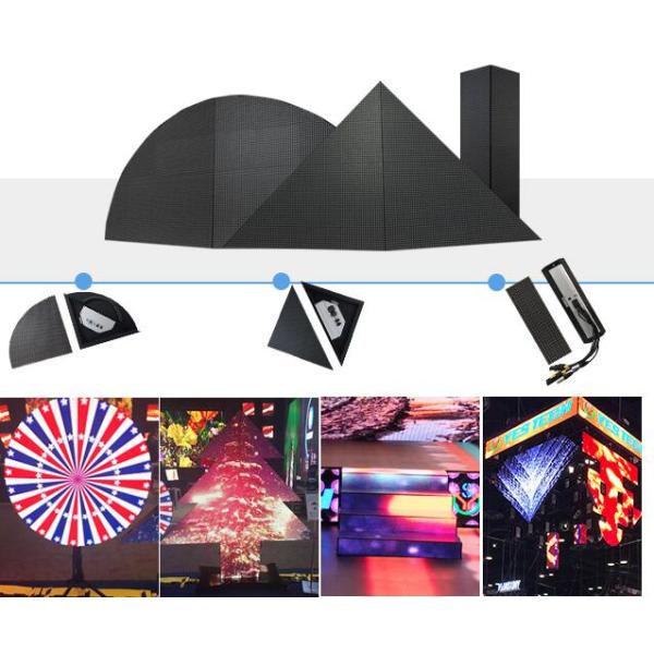 Effect Flexible Irregular LED display 28224 dot/㎡ Density IP65 Protection Degree