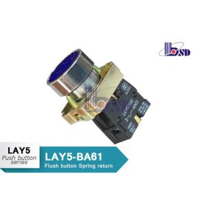 Blue Flat Push Button Switch SB2 Series Spring Return Push Light Switch