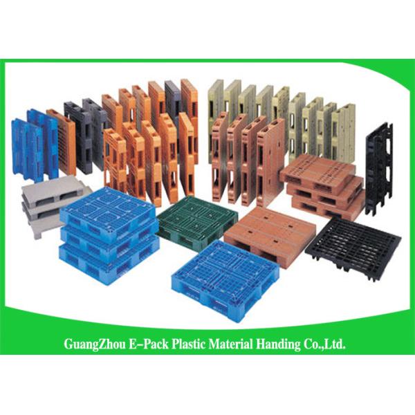 Recyclable 4 - Way Export Plastic Pallets , Standard Double Faced Plastic Shipping Pallets