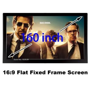Buy cheap 160" Fixed Frame Screen With Black Velvet And Aluminium 16:9 Format Matt White from wholesalers