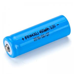 Cheap 3.2v 450mAh 14430 LiFePO4 Battery Cells Rechargeable Lithium Battery for sale