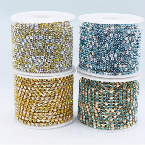 Thousand Choices Offered Eco-Friendly Ab Crystal Roll Home Parties DIY Decorate with Glass Cloth Plastic Materials Supplies