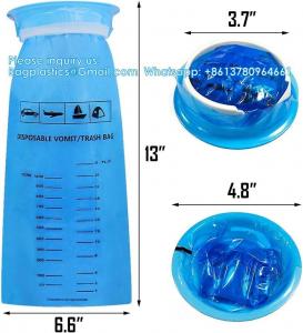 China Emesis Bag, Disposable Vomit Bags, Aircraft & Car Sickness Bag, Nausea Bags For Travel Motion Sickness (Blue) on sale