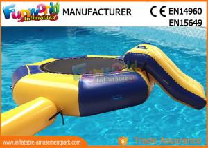 Cheap Great Fun Inflatable Floating Water Toys Jumping Pad , 15 Foot Water Trampoline for sale