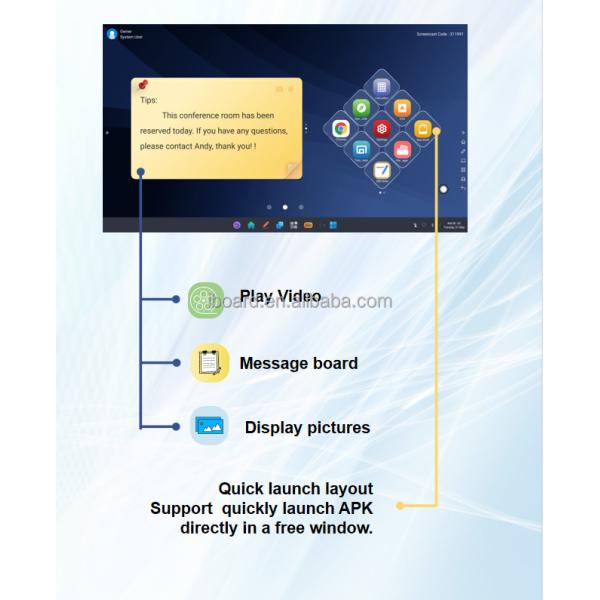 iBoard High Quality Infrared Interactive Flat Panel Digital Board 75 Inch 20 Touch Points USB3.0