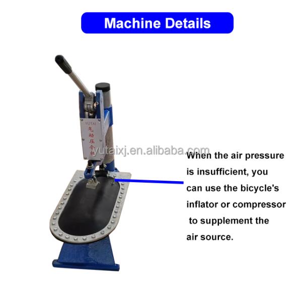 Small Manual Air Press Sole Attaching Machine High Efficiency Easy Operation