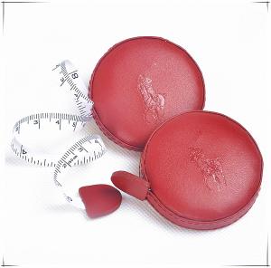 Cheap 1.5m 60 Inches Personalised Sewing Tape Measure With Leather Cowhide Covered OEM for sale