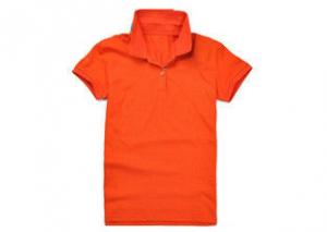 China Short Sleeve Cotton Polo Shirts , Corporate Polo Shirt Design Double Layer Collar on sale