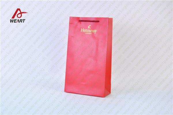 Quality 275g Silver Card Paper Retail Packaging Bags , Hot Stamping Thanksgiving Paper Bag Crafts wholesale