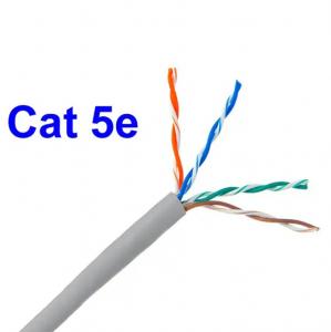 Cheap Bare Solid Copper 23AWG UTP Cat5 Cable 0.5mm For Telecommunication for sale