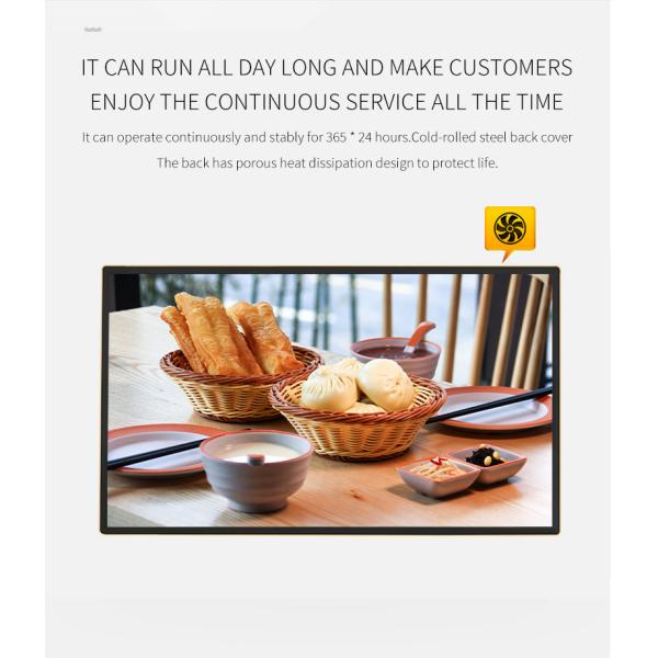 43 Inch HD Wall Mounted LCD Poster Display Ultra Thin