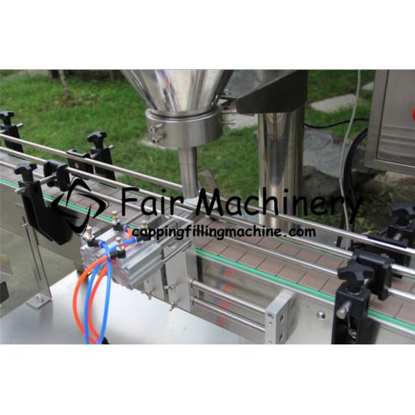 2.8KW Spice Bottle Filling Machine , 30BPM 500G Bottle Powder Filling Machine