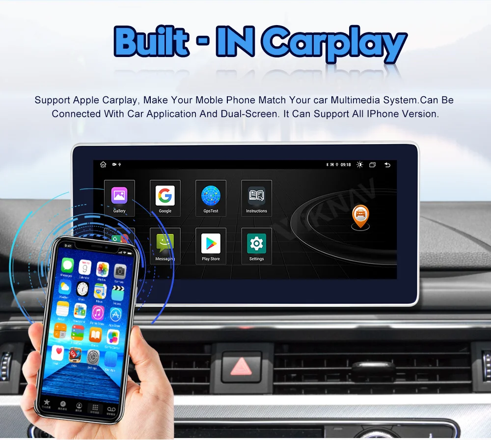 Multimedia Android Audi Q7 Aftermarket Radio 2006-2015 Auto Audio Stereo Receiver 2din
