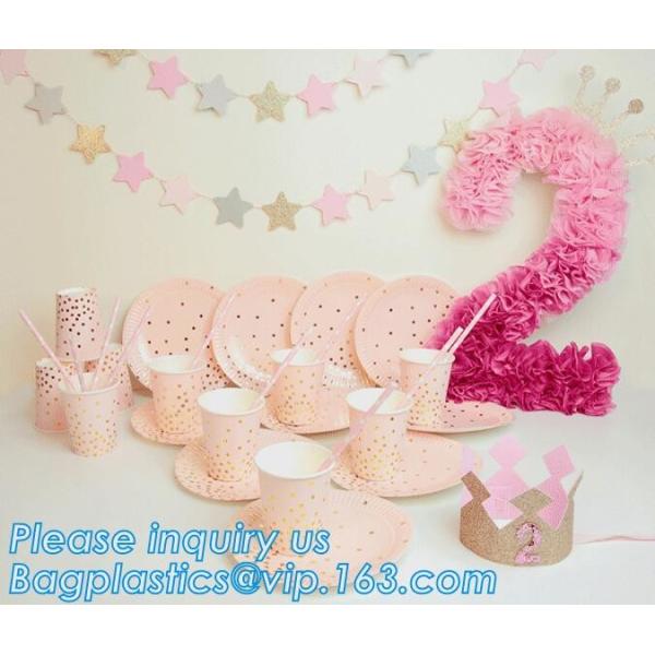 6 Inch Custom Printed Happy Birthday Disposable Paper Plates,100% Biodegradable Compostable Disposable Paper Plate pack