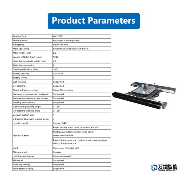 High Pressure Water Pump Clean-In-Place Solar Panel Cleaning Robot with Remote Control