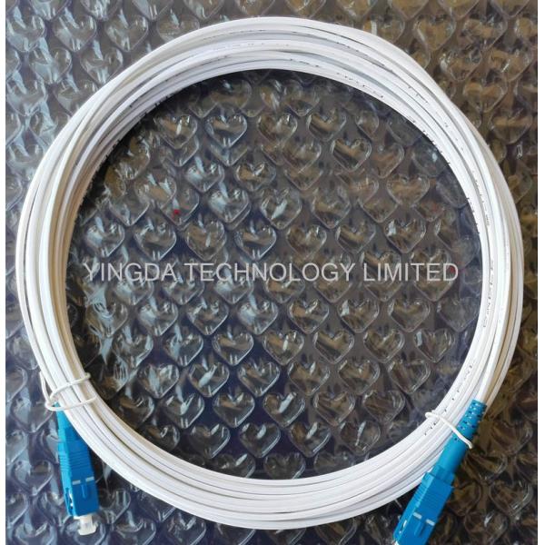 FTTH Flat SC - SC Patch Cord Single Mode Fibre Patch Leads Simplex 1m White G657A1