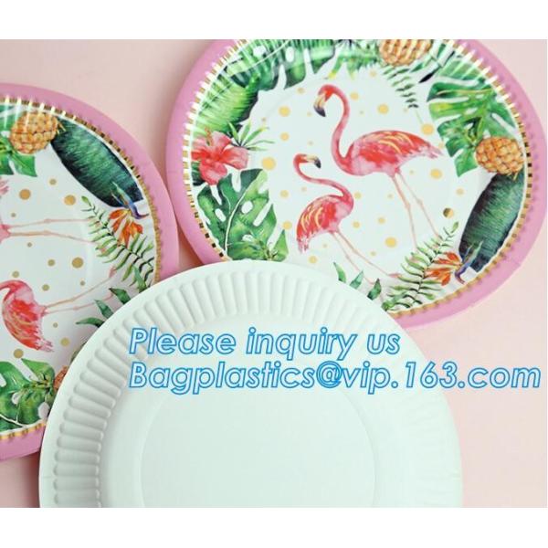6 Inch Custom Printed Happy Birthday Disposable Paper Plates,100% Biodegradable Compostable Disposable Paper Plate pack