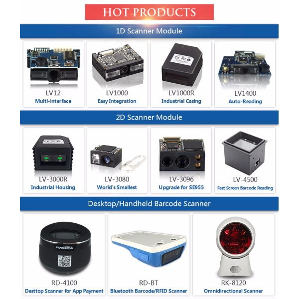 RD4100 Mobile Phone Screen QR code Scanner for Counter Payment