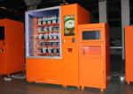 Airport Custom Microwave Sandwich Vending Machine With Sales Report , Automated