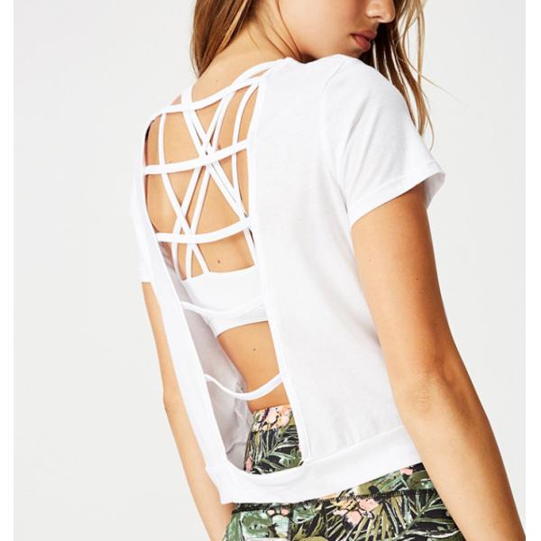 Loose Fit Women ODM XXL Blank T Shirts Wicking Cotton Spandex