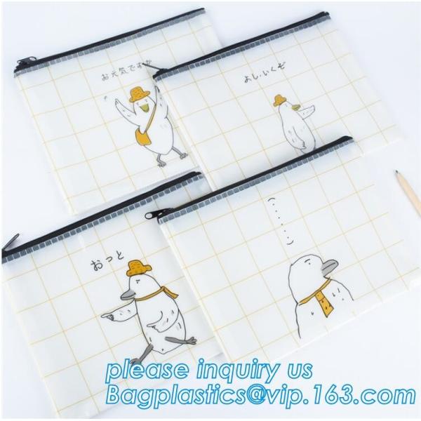 Biodegradable Customised printing Clear PVC Cosmetic Standup k Pouch,Toiletries Cosmetic Pvc Pouch With Marble Dig