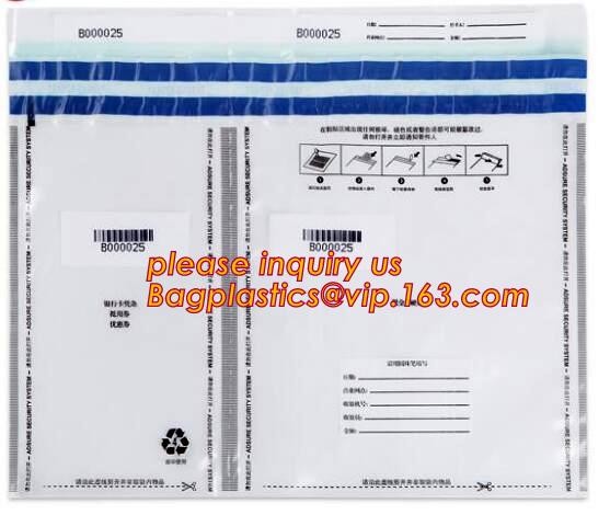 Evidence Paper Document Digital Opaque Bag, cash deposit bag, Security Bags Plastic Deposit PE Bag Cash Envelope Check S