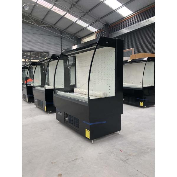 Air Cooling MultiDeck Open Display Refrigerator Semi Vertical