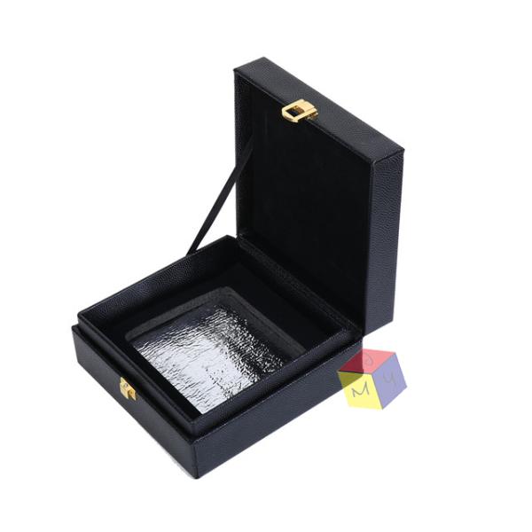 Custom Order Accepted Stamping Printing Luxury Caviar MDF Packaging for Food Box