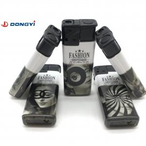 Cheap Customized Colorful Label Fashionable Cigarette Lighter for European and American Model NO. DY-F007 Plastic for sale
