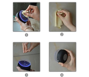 Colorful Waterproof Wireless Bluetooth Speakers , Mini Bluetooth Shower Speaker