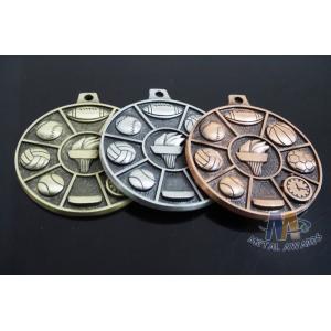 High quality Zinc Alloy / Pewter 3D Die Cast Medals for Sport Meeting, Army,