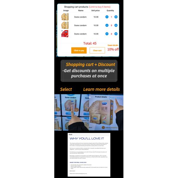 Smart Vending Machine For Condoms Durex Mask Lipstick