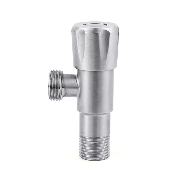Customized Standard Sanitary Angle Valve 170g Brushed Iron